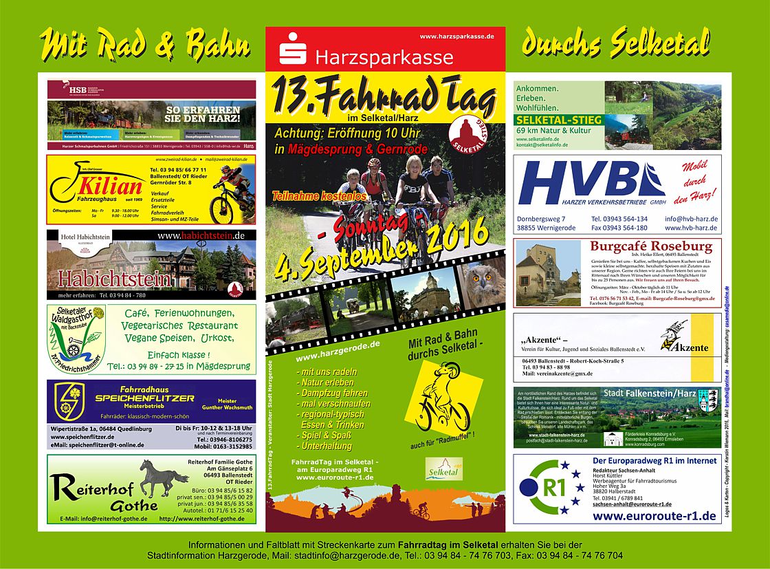 Fahrradtag im Selketal